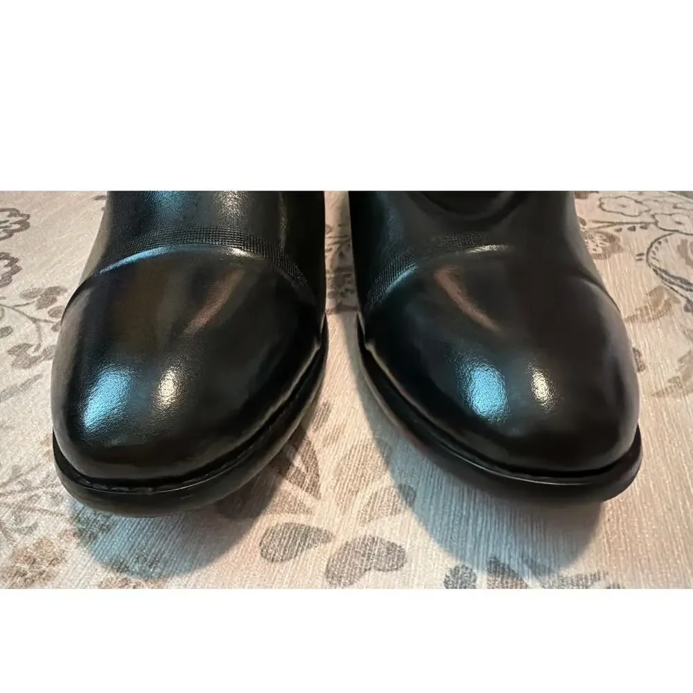 CALTO Men's Black Leather CapToe Oxford Elevator Shoes Size 11 Height Increasing